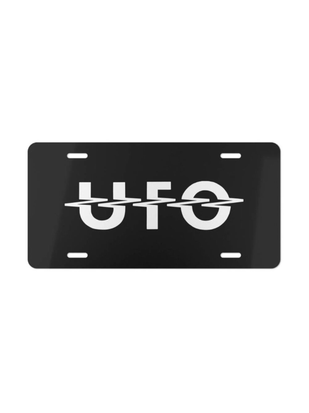 UFO Rock Band Logo Vanity License Plate Classic Music Tour Style Tag USA